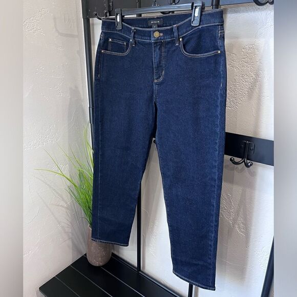 Ann Taylor denim jeans taper fit size 8 - Picture 6 of 15